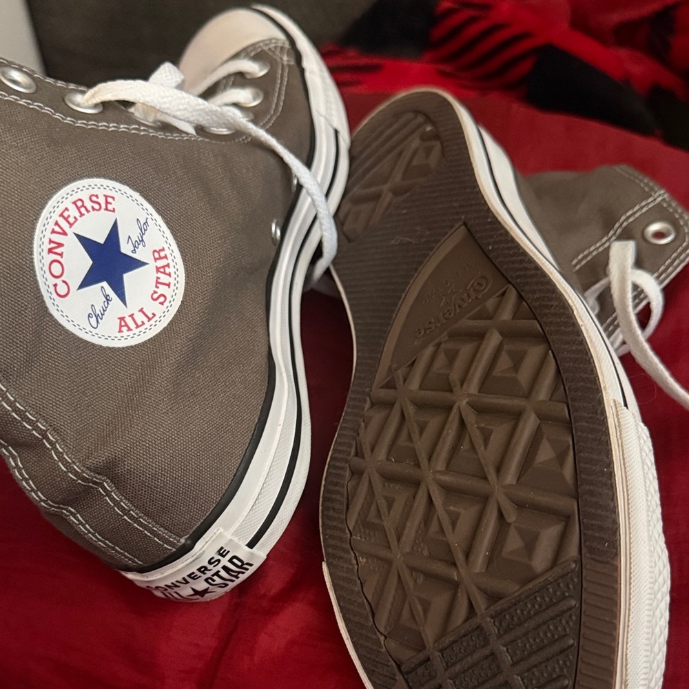 Converse  Mens High-Top Sneakers - Gray